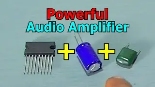 3 Electronic Components Powerful Audio Amplifier Circuit