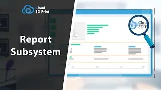 Cloud 3D Print Report Generation Subsystems