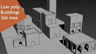 Low poly Village buildings - 3ds max beginner tutorial part - 1