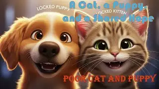 Кот, щенок и общая надежда | Бедные кот и щенок #бедныйкот #беднаясобака #котищенок
