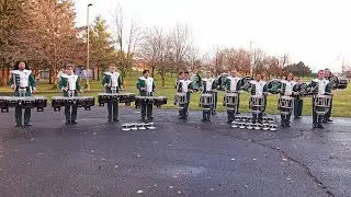Eastern Michigan University Marching Band Drumline Warm-Up & EMU Dance Team 11/20/24