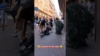 scherzo finito male 😂 #funny #prank #scherzo #memes #bushmanprank #humor #comedy #reaction #fyp