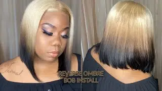 REVERSE OMBRE BOB | PART 2 | INSTALL | SPARKLE DIVA HAIR ALIEXPRESS