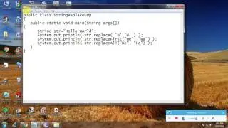 Write A Java Program to replace a substring inside a string by another one