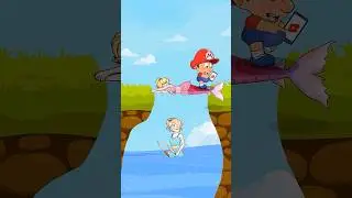 Mario&rsquo;s Mermaid Ride: But Danger Lurks Below!