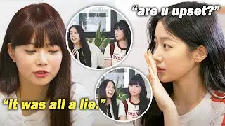 Eunchae got so upset when Kazuha chose Chaewon over her..