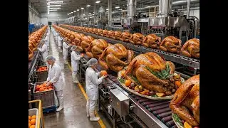 How Roast Turkey Is Mass Produced Inside a Modern Poultry Factory