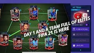FIFA MOBILE 21! | OMG😱 IT'S DAY 1 AND WE HAVE A TEAM FULL OF ELITES🔥