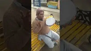 Blind man Rinku singing dogri song at MANSAR. . .