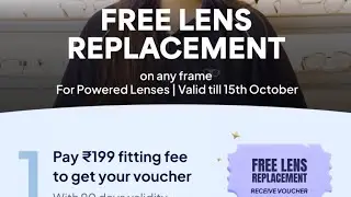 Free lens replacement from lenskart #youtube #lenskart #ytshorts #offer #glasses #eyeglasses 