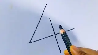 how to draw easy hand drawing using number 4#skeching #easyhanddrawing