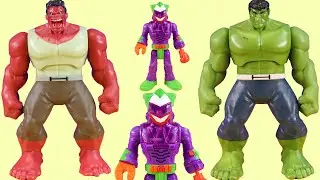 Hulk Team & Batman Superhero Adventures - Joker Robot & Hulkbuster Pretend Play Toys