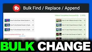 How To Bulk Change Description Of YouTube Videos 2026 (BULK UPDATE SECONDS)