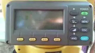 inicio de trabajo en estacion total Topcon