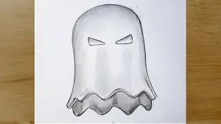 Pacman Hayaleti Nasıl &Ccedil;izilir  | Karakalem Kolay Pacman &Ccedil;izimi | How to Draw Pacman Ghost