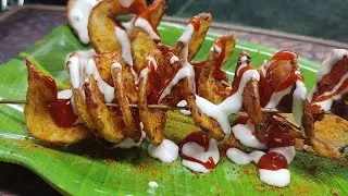 Potato Tornado Recipe without Machine | Street Style Potato Twister Recipe l ks vlogs  l