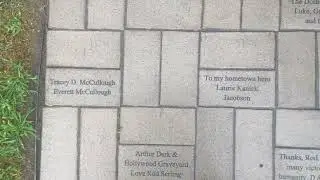 Your bricks near Rod Serling's statue