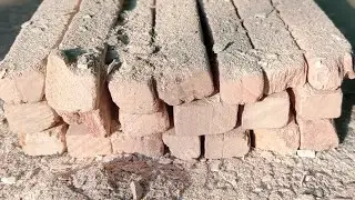 Red soft slate pencils cleaning video || Dry cleaning in sunlight 🌞