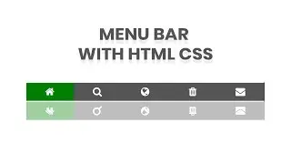 Menu Bar HTML CSS