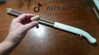 FIZ UMA ESPINGARDA DE PVC QUE ATIRA ROLHAS!