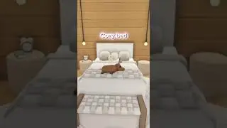 COZY bed in adopt me! Here is how to make it! #adoptme #speedbuild #roblox