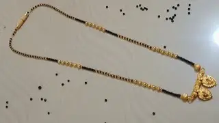 karimani shringara || mangalsutra design, मंगळसूत्र बनाने का तरीका