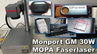 Monport GM 30W MOPA Faserlaser Test