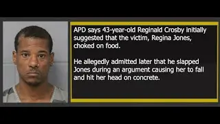 Austin Police arrest 43yo Reginald Crosby in death of Regina Jones who he first said choked on food