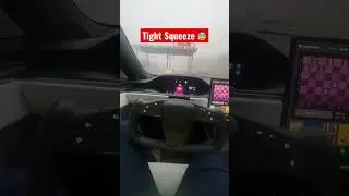 ⚠️*TRUSTS TESLA AUTOPILOT*⚠️ CRUSHES TOLL BOOTH😩😰 NO ROOM FOR ERROR 😳 WOULD YOU TRUST IT⁉️#Shorts