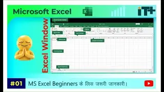 Excel Interface Introduction in Hindi | Title Bar, Ribbon, Formula Bar, Scroll Bar Explained