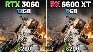 RTX 3060 против RX 6600 XT в 2026 году | Тест в 15 играх | 1080p