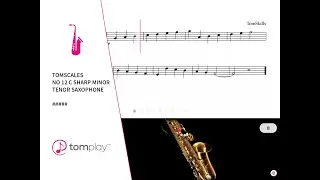 C Sharp Minor Tenor Saxophone Scale (Sheet Music and Backing Track) 🎷