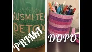 DIY: BARATTOLO DI THE trasformato in PORTAPENNE