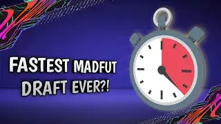 FASTEST DRAFT EVER?!- MADFUT 21 DRAFT SPEEDRUN!