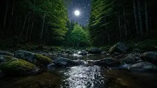 Enchanted Forest River at Night | ASMR for Deep Sleep & Stress Relief - Chapter 010
