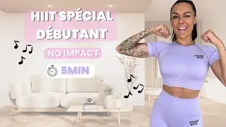 5 MIN HIIT SANS IMPACT 🔥#debutantes Entraînement Rapide et Efficace