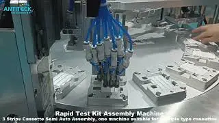 Rapid Test Assembly Machine 3 Strips Cassette Semi Auto Assembly - Rapid Test Kit Manufacturing