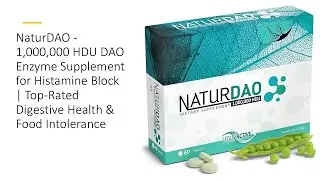 NaturDAO - 1,000,000 HDU DAO Enzyme Supplement for Histamine Block | Top-Rated Digestive Health