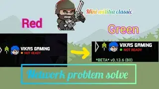 Mini militia classic high ping problem ||how to get green ping in mini militia classic 💚