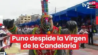 Puno: despiden la festividad de la Virgen de la Candelaria con imponente desfile
