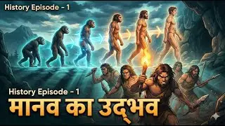 History Episode 1 | मानव का उद्भव | Prehistoric Age | Human Evolution in Hindi