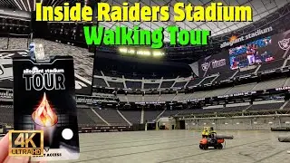 Inside Raiders Stadium 4K - Walking Tour in Las Vegas