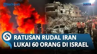 Iran Balas Dendam! 100 Rudal Balistik Gempur Wilayah Tel Aviv hingga Melukai Puluhan Orang di Israel