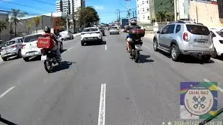 Sobrevivendo ao Tr&acirc;nsito de Recife &ndash; 27 Minutos de MotoVlog