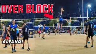 ISTIMEWA! BEGINI LAH AKSI ALFANDI BOMBER TARKAM LAMPUNG || SMASH AUTO OVER BLOCK😱
