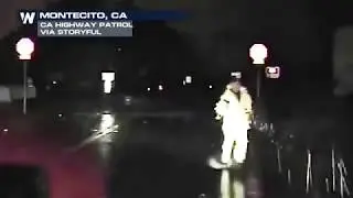 CHP Dashcam VIdeo - California Mudslides