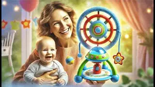 🧸 Joyreal Montessori Busy Board Wooden Sensory Toys | Best Baby Sensory UFO Pull Toy 🧸