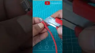 CARA MENYAMBUNG KABEL CHARGER PUTUS (RUSAK)| KABEL DATA | KABEL USB #shorts