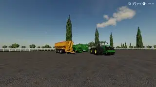 FS19 Mod Review Richard Western GR30 - John Deere 9R 2014 -Broughan 18F Silage Trailer