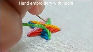 Star hand embroidery, easy and simple embroidery